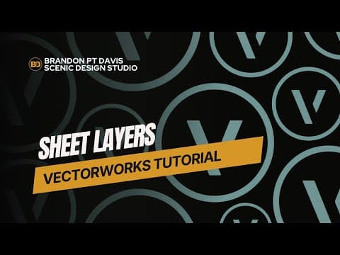 Vectorworks Tutorial: Sheet Layers