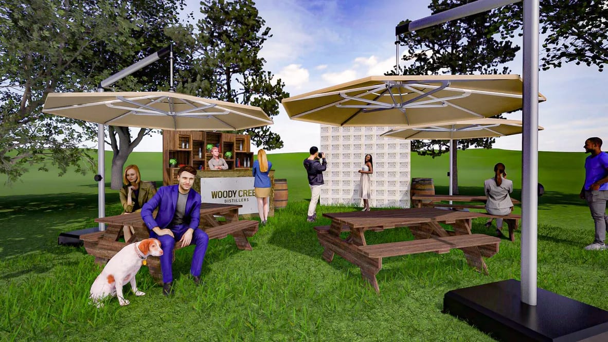 Woody Creek Distillery Activation experiential design by Brandon PT Davis