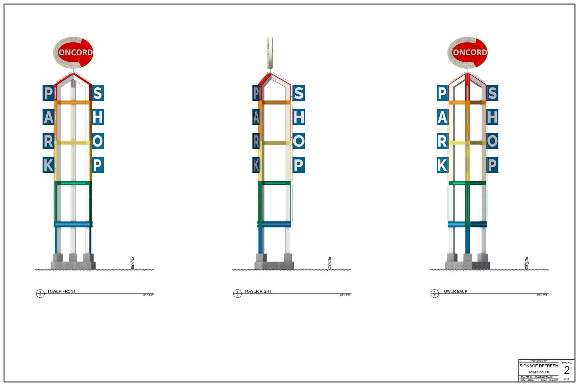 Park & Shop Technical Drawing