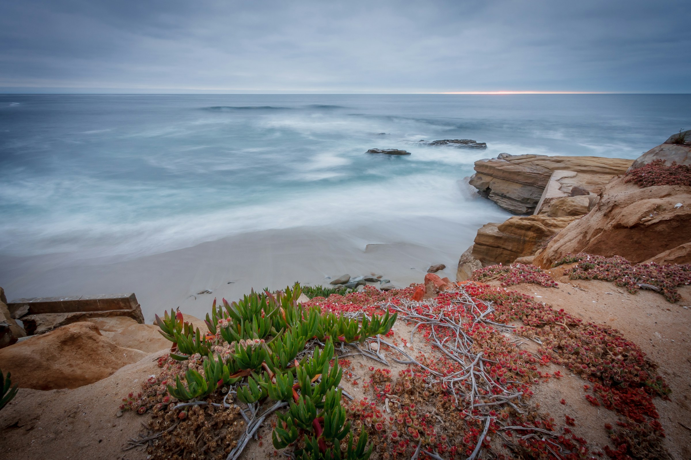 The Pacific coast at La Jolla Cove in Southern California