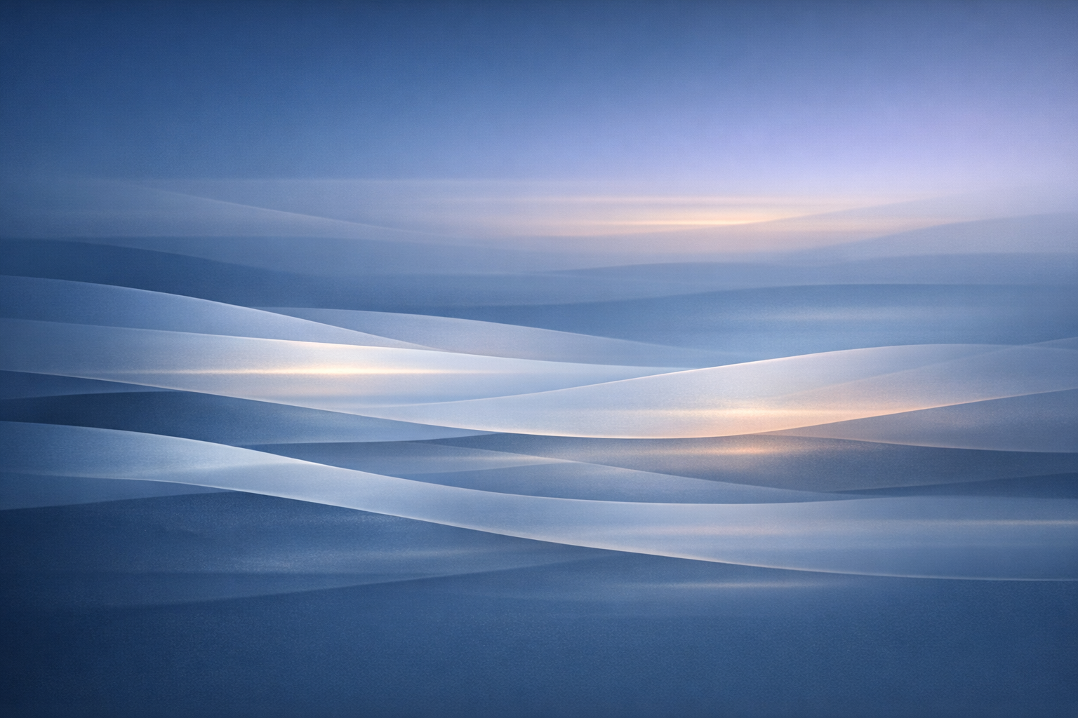 Soft blue editorial artwork with measured horizontal bands and quiet shifts in light suggesting structure, calibration, and flexibility.