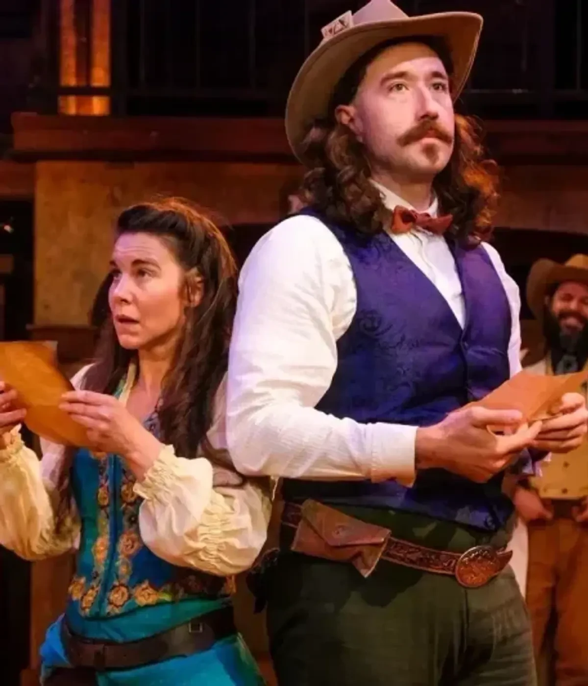 Production photograph for Much Ado About Nothing at New Swan Theatre Festival; scenic design by Brandon PT Davis.
