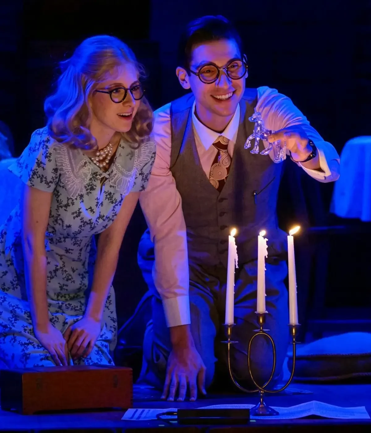 Production photograph for The Glass Menagerie at Maples Repertory Theatre; scenic design by Brandon PT Davis.