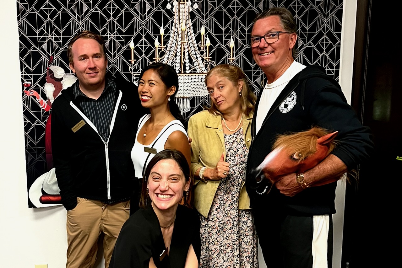 Brandon PT Davis, Gretchen Ugalde, Katie Cohen, Ruth Ann Burke, and Michael Burke at Okoboji Summer Theatre.